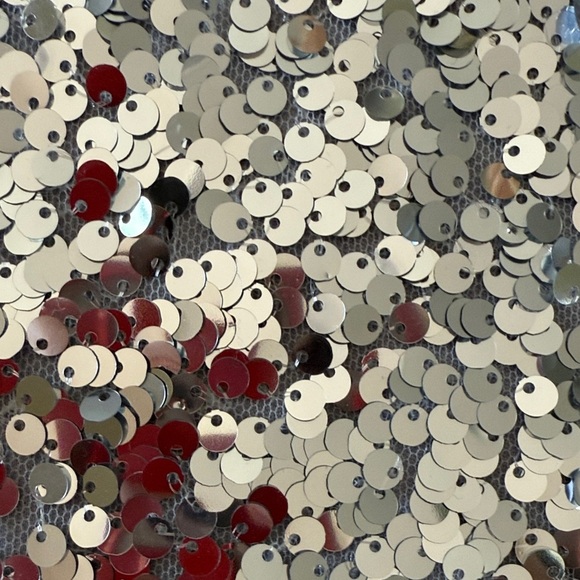 Talbots Silver Sequin Top - Picture 6 of 12